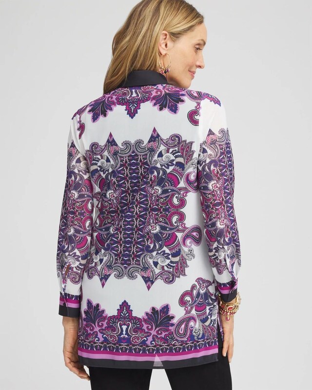 Travelers Collection Mesh Shirt Jacket - image 3